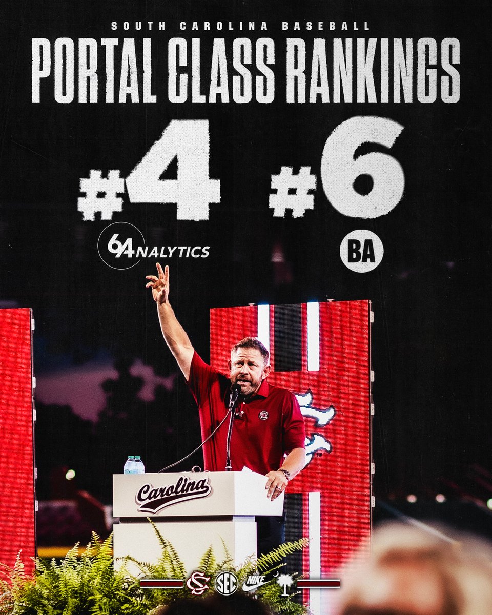 GamecockBSB's tweet photo. A top portal class 📈 https://t.co/oJyddU70kF