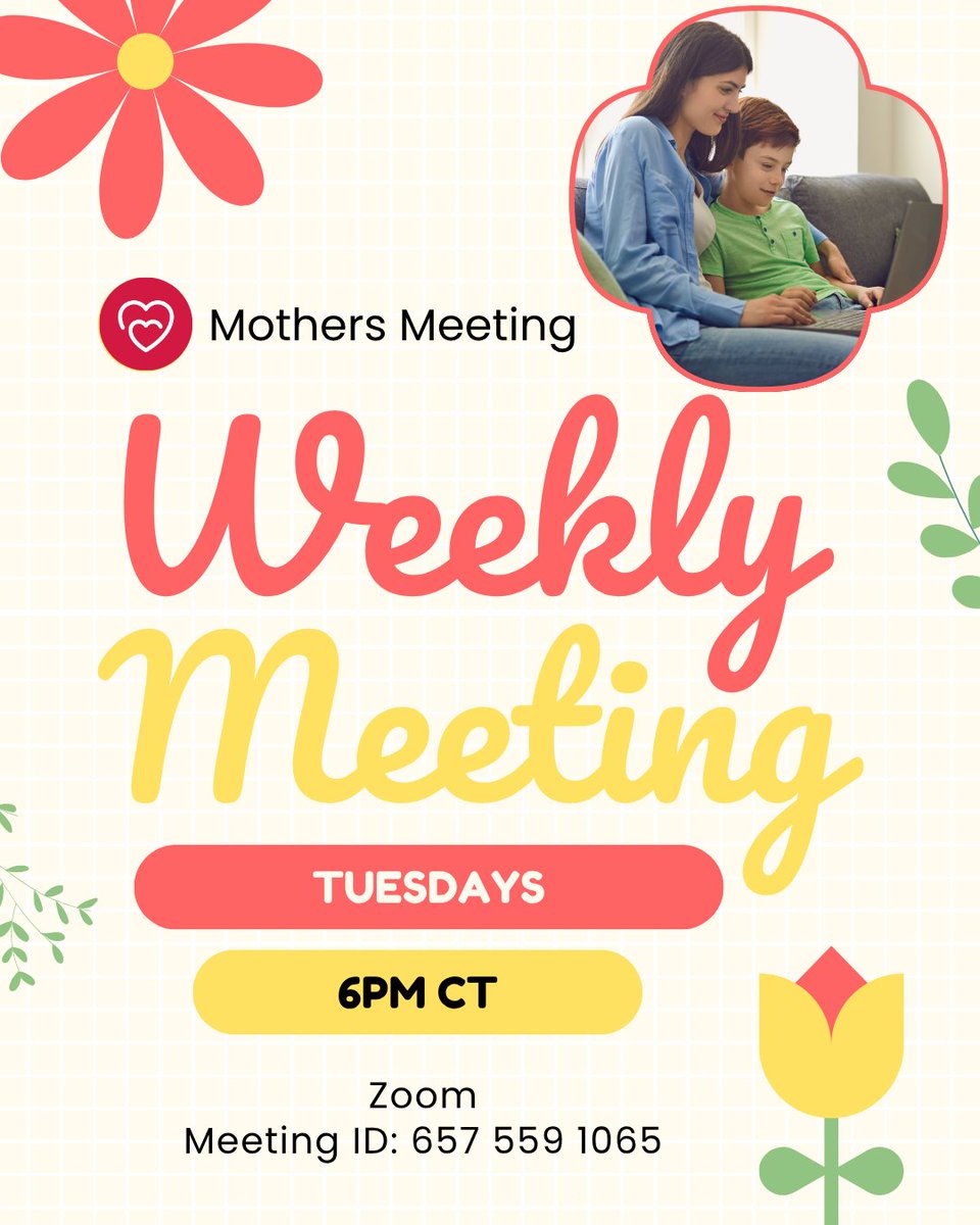 MothersAA's tweet photo. You Don't Have to Walk This Journey Alone. 💜

Mothers Only (Women)

Your healing matters. Your story matters. And you never have to face it alone.

📅  Every Tuesday
🕒 6:00pm CT
💻 Zoom Meeting Link: https://t.co/uCnrWjELu5 https://t.co/epyb3HgAJD