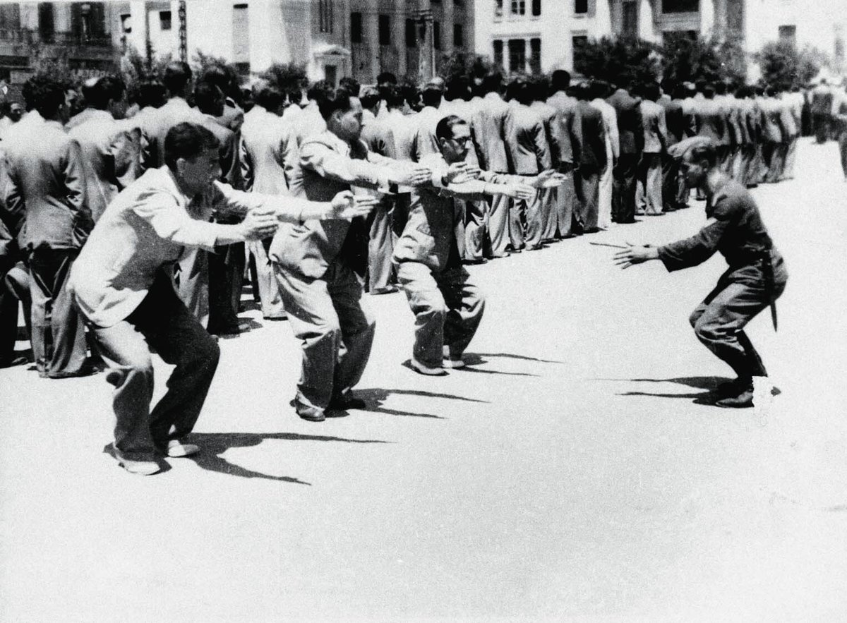 hellenicvolkism's tweet photo. Όταν θέλεις αποσχισμένη Θεσσαλονίκη και καταλήγεις να κάνεις γυμναστική Σάββατο πρωί. https://t.co/g7xCt07kbM