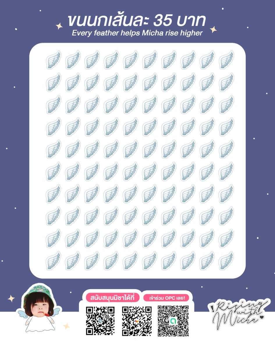 michateacup's tweet photo. [ 🪽 ] #RisingWithMicha

4th Mission !

Every feather helps Micha rise higher 👼🏻
— ขนนกเส้นละ 35 บาท ! ! ! 

Kbank : 192-1-34804-1
ชุติพนธ์ ภูติสนันตน์
True wallet : 080-147-1736
ณิชา อื้อพาณิชย์

#BNK48CGM48_GE2026
#MichaBNK48
#แก้วชาของมิชา https://t.co/RYrURXpOml