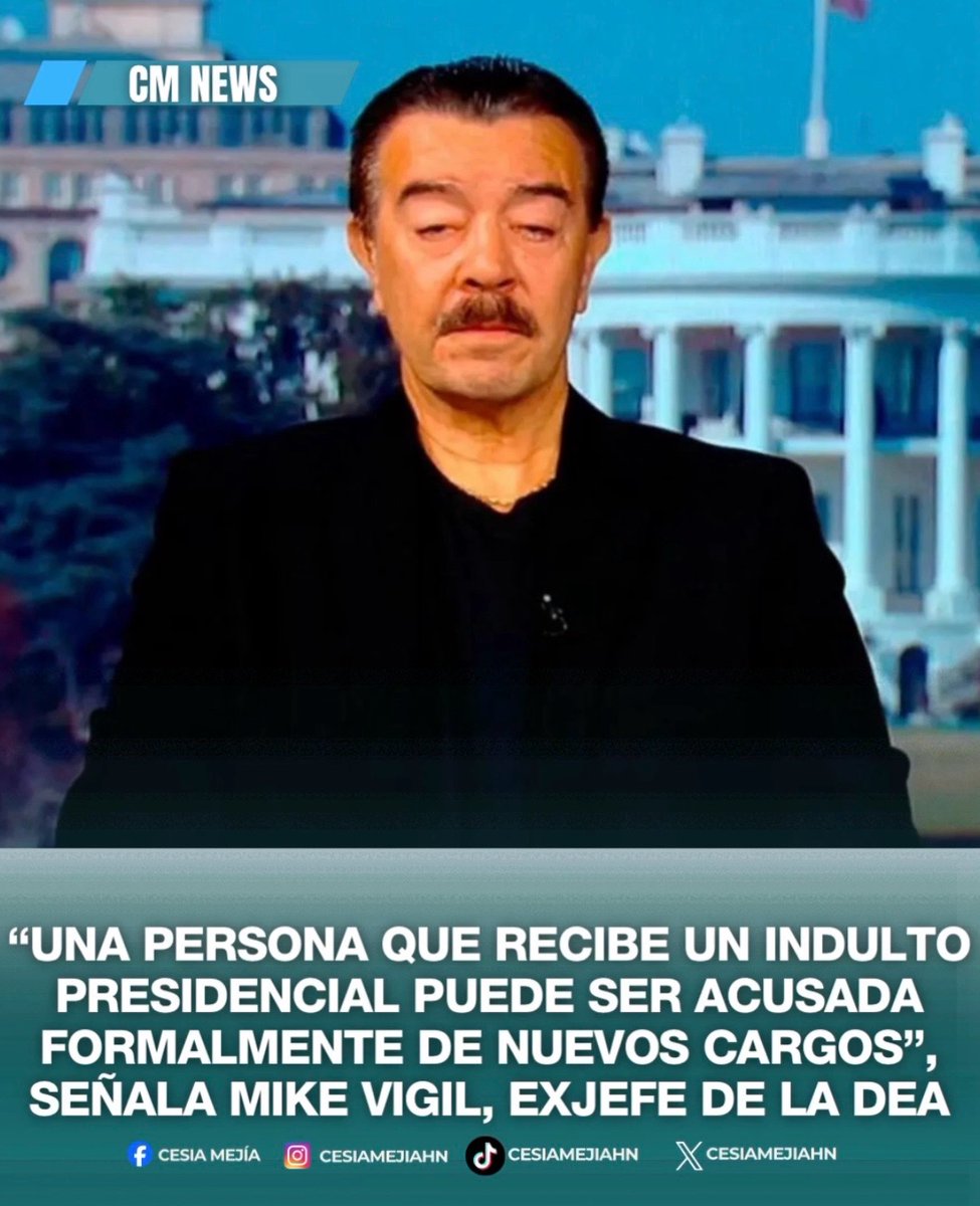CesiaMejiaHN's tweet photo. ➪El exjefe de operaciones de la DEA, Mike Vigil, señala que una persona que haya recibido un indulto presidencial puede ser acusada formalmente de nuevos cargos. «Si bien un indulto presidencial ofrece amplias protecciones para delitos pasados específicos, no constituye una inmunidad total contra futuras responsabilidades legales», apunta el exfuncionario estadounidense. 

 #lifestyle #cmnews #noticias #honduras