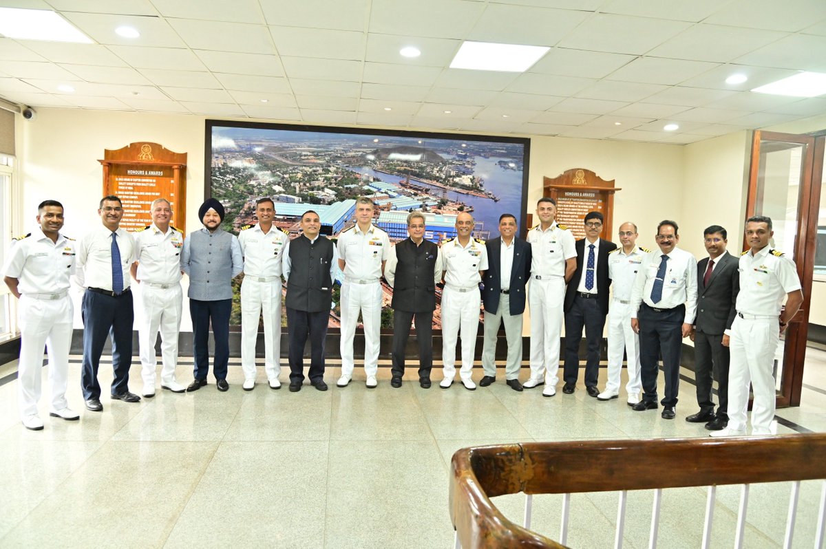 CMD_HSL's tweet photo. India's underwater strategic capability and maritime preparedness received a significant boost today as HSL delivered 𝐍𝐢𝐩𝐮𝐧, the Diving Support Vessel (DSV), to the Indian Navy.
Coming just a year after the successful delivery of 𝐈𝐍𝐒 𝐍𝐢𝐬𝐭𝐚𝐫, 𝐍𝐢𝐩𝐮𝐧 underscores HSL's proven expertise in building complex strategic platforms of national importance and reinforces India's growing strength in indigenous defence shipbuilding.
The Acceptance Document (D448) was signed by 𝐑𝐞𝐚𝐫 𝐀𝐝𝐦𝐢𝐫𝐚𝐥 𝐀𝐫𝐯𝐢𝐧𝐝 𝐑𝐚𝐰𝐚𝐥, 𝐕𝐒𝐌, 𝐂𝐒𝐎 (𝐓𝐞𝐜𝐡), 𝐖𝐞𝐬𝐭𝐞𝐫𝐧 𝐍𝐚𝐯𝐚𝐥 𝐂𝐨𝐦𝐦𝐚𝐧𝐝 𝐚𝐧𝐝 𝐂𝐡𝐚𝐢𝐫𝐦𝐚𝐧, 𝐃𝟒𝟒𝟖 𝐂𝐨𝐦𝐦𝐢𝐭𝐭𝐞𝐞, 𝐚𝐧𝐝 𝐑𝐞𝐚𝐫 𝐀𝐝𝐦𝐢𝐫𝐚𝐥 𝐂𝐡𝐚𝐧𝐝𝐫𝐚𝐬𝐞𝐤𝐡𝐚𝐫𝐚𝐧 𝐑𝐚𝐠𝐡𝐮𝐫𝐚𝐦, 𝐕𝐒𝐌 (𝐑𝐞𝐭𝐝.), 𝐂𝐡𝐚𝐢𝐫𝐦𝐚𝐧 & 𝐌𝐚𝐧𝐚𝐠𝐢𝐧𝐠 𝐃𝐢𝐫𝐞𝐜𝐭𝐨𝐫, 𝐇𝐒𝐋.
𝐍𝐢𝐩𝐮𝐧 stands as a powerful symbol of the shared vision of the Government of India, the Indian Navy, and HSL to advance Aatmanirbhar Bharat through indigenous defence shipbuilding.