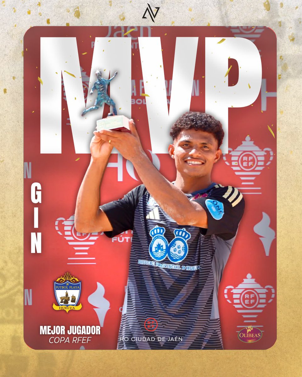 F_PlayaHuelva's tweet photo. πβ¨ Nuestro jugador Gin ha sido reconocido como MVP de la Copa RFEF, un premio que reconoce su talento, esfuerzo y decisiva aportaciΓ³n durante todo el torneo. Enhorabuena por este merecido reconocimiento. πβ½
@aytohuelva @dipuhu @andaluciajunta @olibeas #ProgramaFuturo https://t.co/Mexw1oAOAY