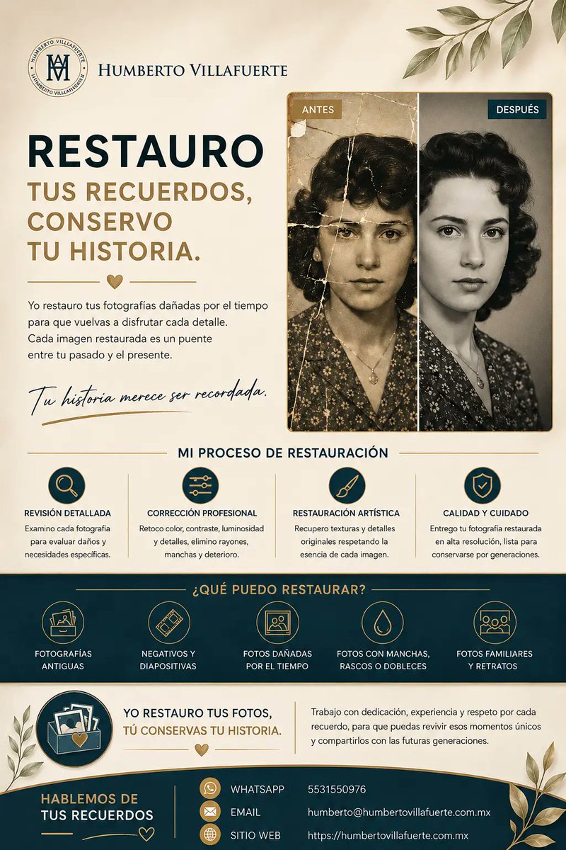 humbertovill68's tweet photo. Amigas y amigos:

El próximo 14 de agosto tengo programada mi penúltima aplicación de quimioterapia. Antes de esa fecha debo recibir también un tratamiento para la osteoporosis, ya que el medicamento necesita aplicarse previamente; sin embargo, su costo está completamente fuera de mi alcance económico.

Como muchos saben, no cuento con un ingreso fijo. Trabajo de manera independiente y, además de reunir lo necesario para mis tratamientos, también debo cubrir mi alimentación diaria y algunos gastos básicos.

Para la próxima quimioterapia necesito reunir $7,500, destinados a la compra del catéter, los insumos médicos y los gastos de recuperación posteriores a la aplicación. Afortunadamente, los medicamentos de la quimioterapia me llegan gracias a una generosa donación desde Estados Unidos.

Por otro lado, el medicamento para el tratamiento de la osteoporosis tiene un costo aproximado de $5,000, y debo aplicármelo antes de la quimioterapia para seguir el protocolo indicado por mis médicos.

Las quimioterapias dejan secuelas físicas que dificultan mucho mi trabajo. Hay días en los que el cansancio, la debilidad y los efectos del tratamiento limitan considerablemente mi capacidad para desempeñarme. Aun así, sigo haciendo todo lo posible por salir adelante y continuar trabajando con las herramientas que aún tengo a mi alcance.

Por ello, pongo a su disposición mis servicios de:

• Diseño gráfico
• Restauración de fotografías antiguas
• Digitalización de negativos y diapositivas
Si necesitan alguno de estos servicios, será un gusto atenderles. Además de recibir un trabajo profesional, estarán brindándome un apoyo invaluable para continuar con mis tratamientos.
Y si alguien desea hacer una donación solidaria, puede hacerlo en la siguiente cuenta:

BANORTE
CLABE: 072580012801710488
A nombre de: Humberto Villafuerte Álvarez

Cada contratación, cada donación y cada vez que comparten esta publicación hacen una diferencia real. Gracias a ese apoyo he podido seguir adelante durante todo este proceso, y hoy vuelvo a pedirles su ayuda para poder continuar.

Gracias por acompañarme, por leerme y por estar presentes en este camino.
De todo corazón, muchas gracias.
Humberto Villafuerte Álvarez