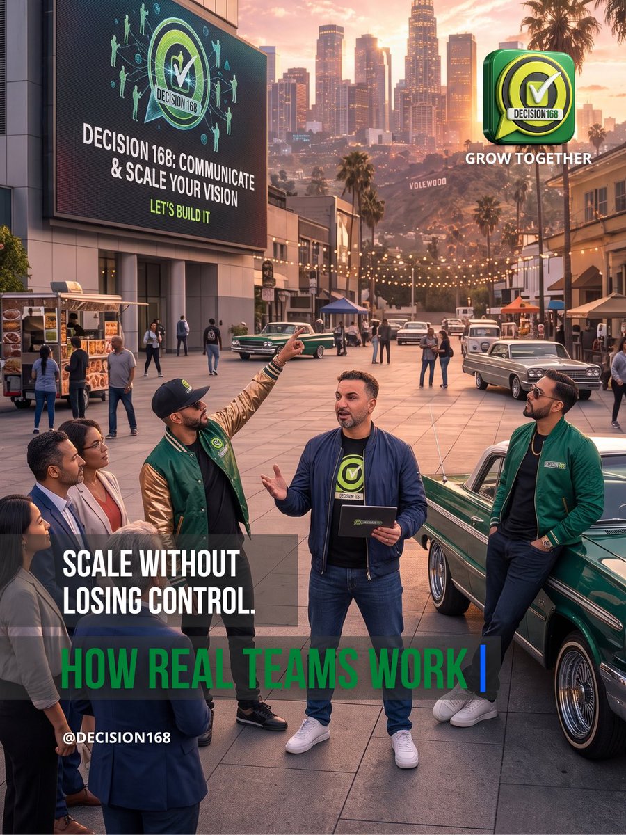 decision168's tweet photo. Scale without losing control of your business. #HowRealTeamsWork.
Start free - no credit card needed
https://t.co/p38km7zN1K
#DECISION168 #Scaling #BusinessGrowth #Teamwork https://t.co/2vLKrVfseW