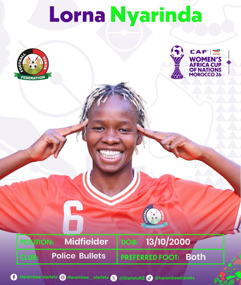 Makali_X's tweet photo. Our squad is locked in and focused on bringing home the win. Gather your friends and family around the screen for an incredible match night. Join the movement, raise your voice, and Stand with Harambee Starlets! #CheerForStarlets https://t.co/RCJIsBeRwV
