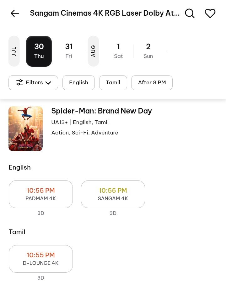 i_RA_Anand's tweet photo. #JanaNayagan show cancelled due to HIGH
demand For #SpiderManBrandNewDay !!

#JanaNayagan Tonight show cancelled at,
Sangam main screen ✅
Ega main screen✅
Devi Kala ✅
Casino ✅

** https://t.co/iuT8O8fVFi