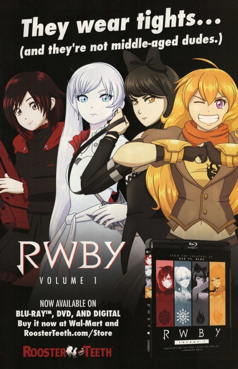 Miilakuroi's tweet photo. Poster/Página de revista de #RWBY en el año 2013 https://t.co/hX9obcHD4v