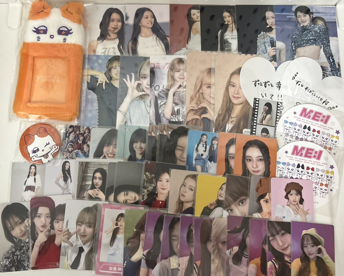 sk_01_30's tweet photo. ME:I 交換 買取

【譲】画像 ME:I関連 トレカケース ホルダー
TU:ME チュミ

【求】買取 （ご提示お願いいたします。）
>>>INI.JO1 DXTEEN KO1KEYZ関連
何でも検討

>>>佐々木心菜 ⬇️

KCON、ミャイ関連、w会員

>>海老原なんでも

求のもの何でも検討させて頂きます。気軽にお声掛けください。 https://t.co/NIbxGWGp7l