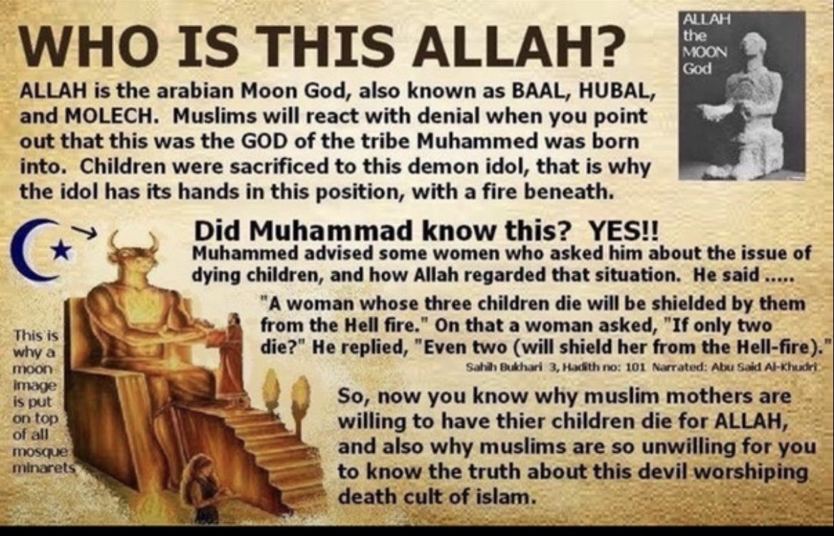 CTLake14Patriot's tweet photo. I do NOT agree to have Islam taught in CT public schools. 

My tax dollars are not to be used to indoctrinate American children, by making Islam sound wonderful and tolerate this pedo cult. https://t.co/VnnFR8dCRW