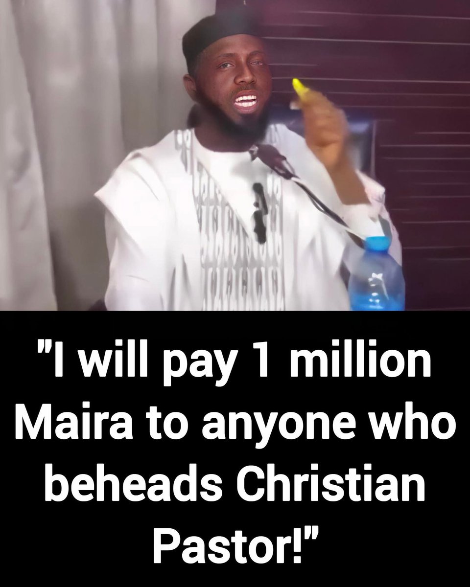 DavidJHarrisJr's tweet photo. As Tucker says, "No President should mock Islam."

 And Pope Leo says, “We should perhaps be a little less fearful of Islam.”

This Muslim Imam says:  "I will pay 1 million Maira to anyone who beheads Christian Pastor!" https://t.co/jD4mQID8gj