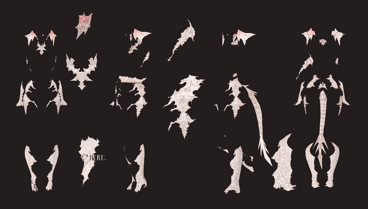 CheruleanArt's tweet photo. not the tap and hold trend, just Au Ra scales...... https://t.co/8MtwFVnayP