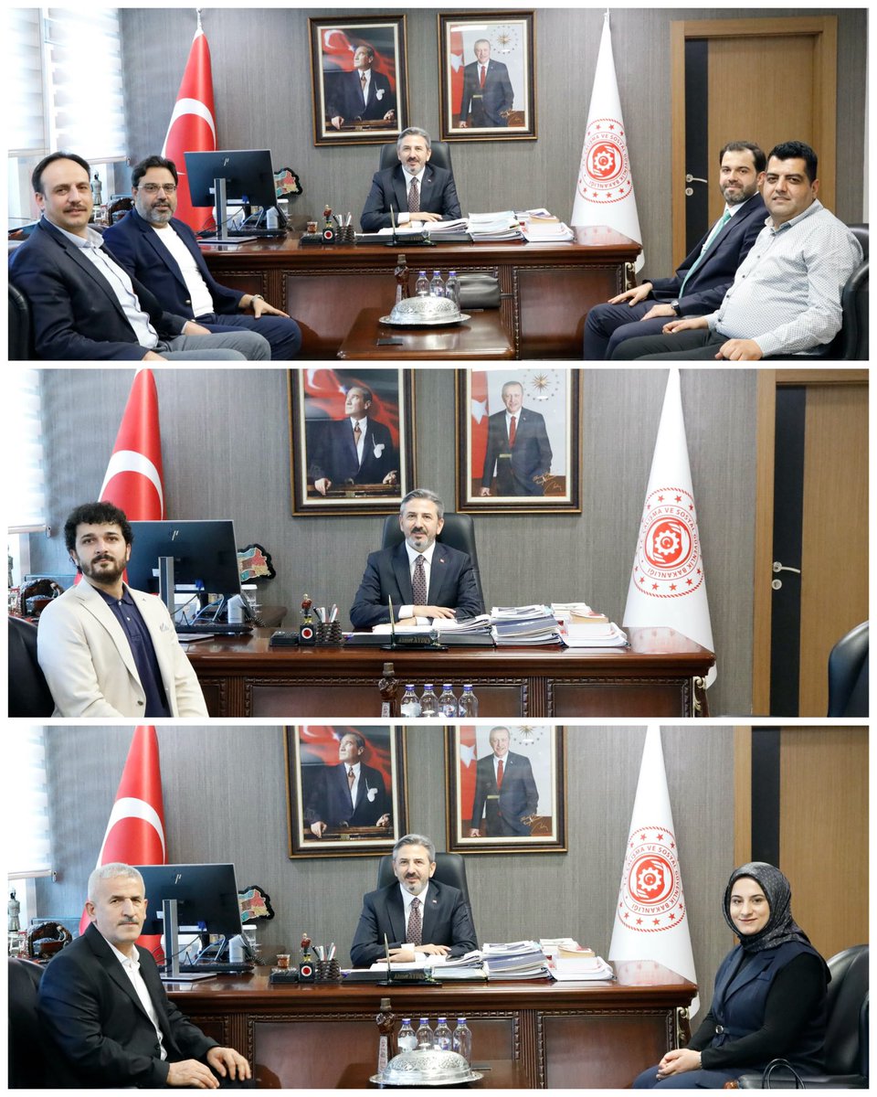 AhmetAYDIN_02's tweet photo. Bakanlığımızda ağırladığımız kıymetli misafirlerimizle ülkemizin geleceğine dair verimli istişarelerde bulunduk.

Birlik, dayanışma ve ortak akıl; güçlü Türkiye’nin en büyük güvencesidir. Milletimize hizmet yolunda her buluşmayı, her fikri ve her katkıyı çok kıymetli görüyoruz.

Nazik ziyaretleri için tüm misafirlerimize teşekkür ediyor, #TürkiyeYüzyılı hedefleri doğrultusunda hep birlikte çalışmaya devam edeceğimize yürekten inanıyorum. 🇹🇷