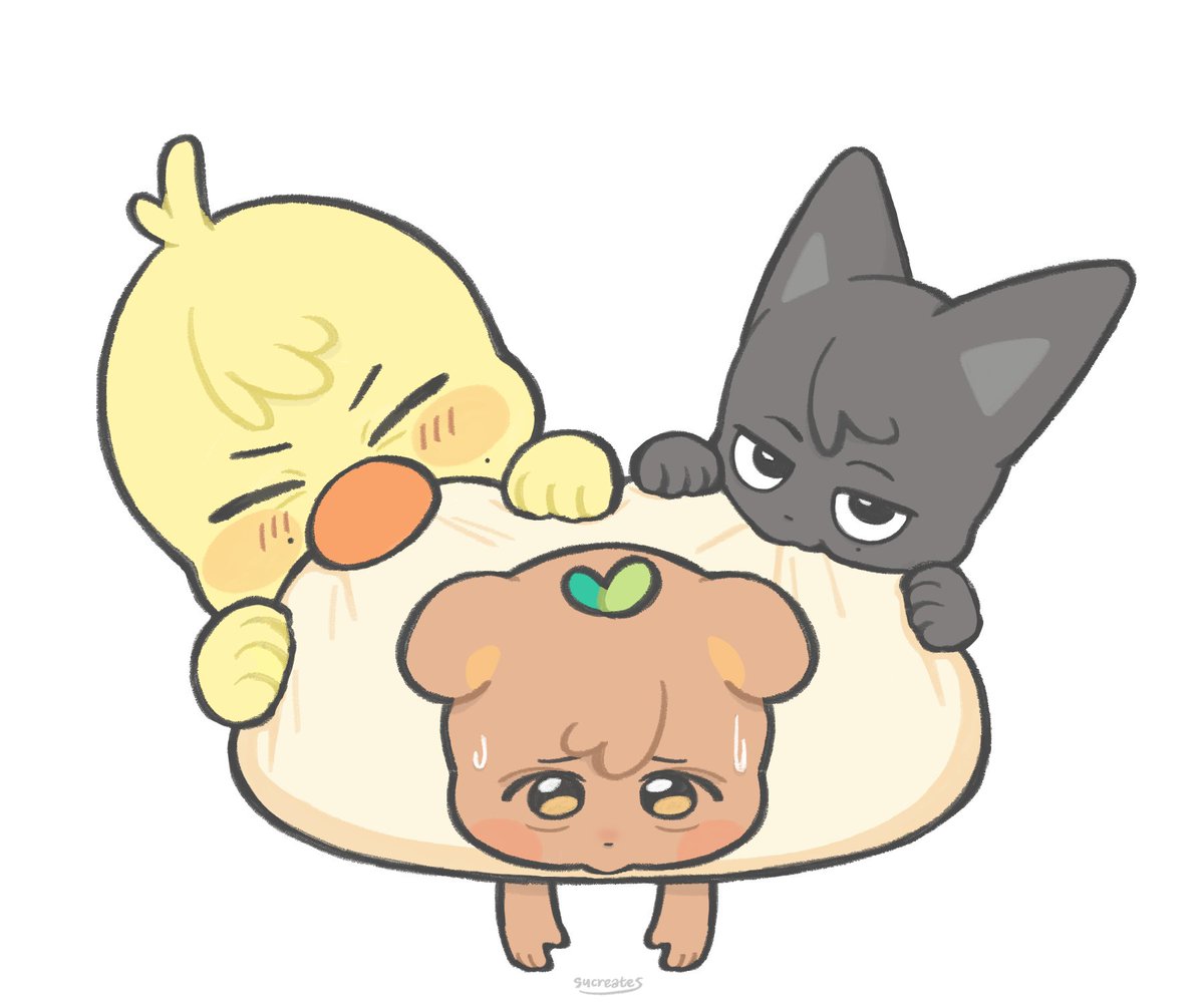 sucreates's tweet photo. JjongMandu craving 😋

#ATEEZFanart
#MINGI #WOOYOUNG #JONGHO https://t.co/AA43eqh1UG