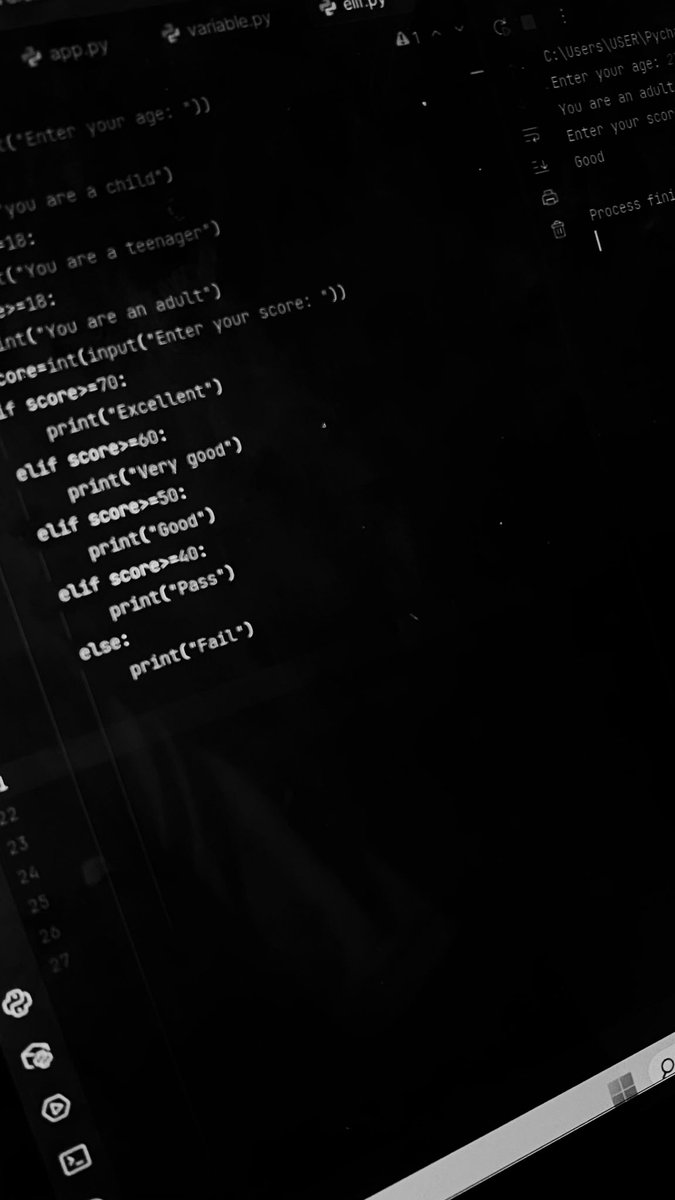 jeyunfiltered's tweet photo. Python is slowly teaching me how to boss a computer around 😂🐍

Today: Conditional Statements &amp; Loops.

if → make decisions
for → repeat
while → keep going

Still learning, still confused sometimes, but definitely getting better🚀

#Python #100DaysOfCode https://t.co/EMoXGYKt8q