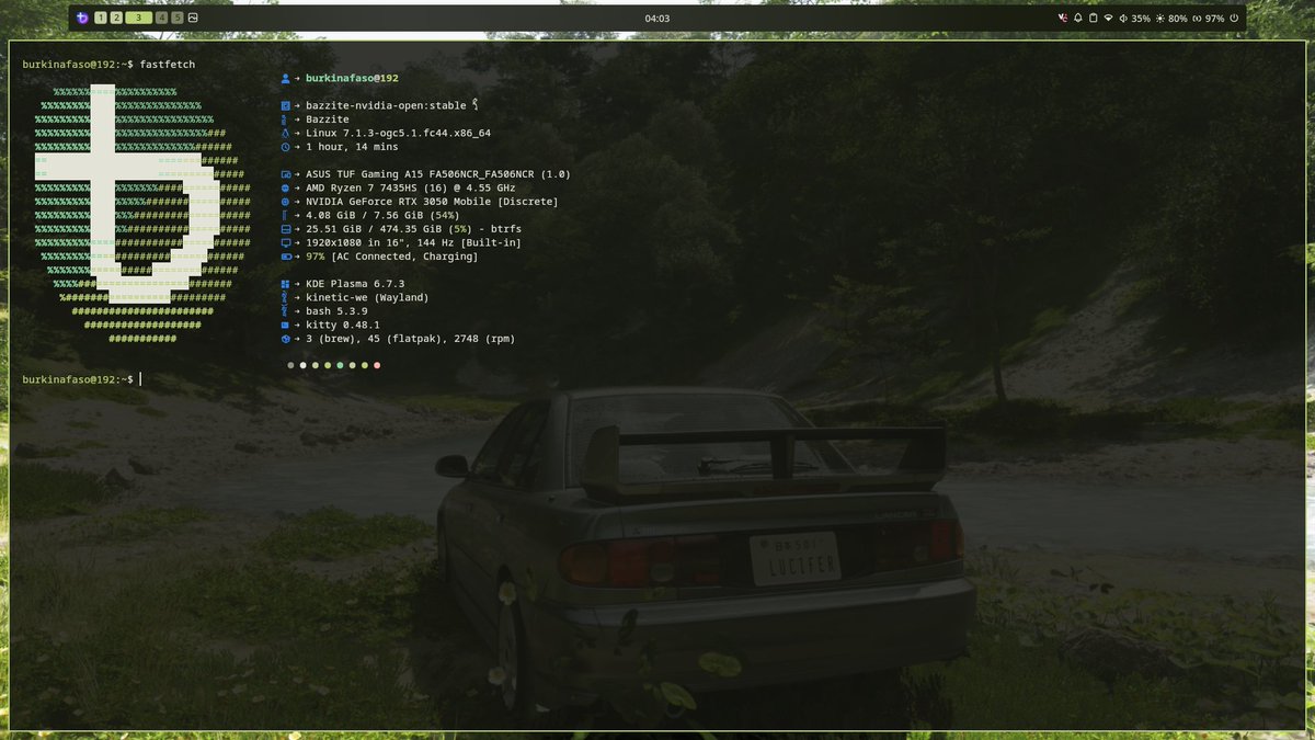 bot_unixporn's tweet photo. [kde] noctalia shell on bazzite kde
Link: https://t.co/t2WnK3BMOj

#unixporn #linux #screenshot https://t.co/TZgo0BDUcy