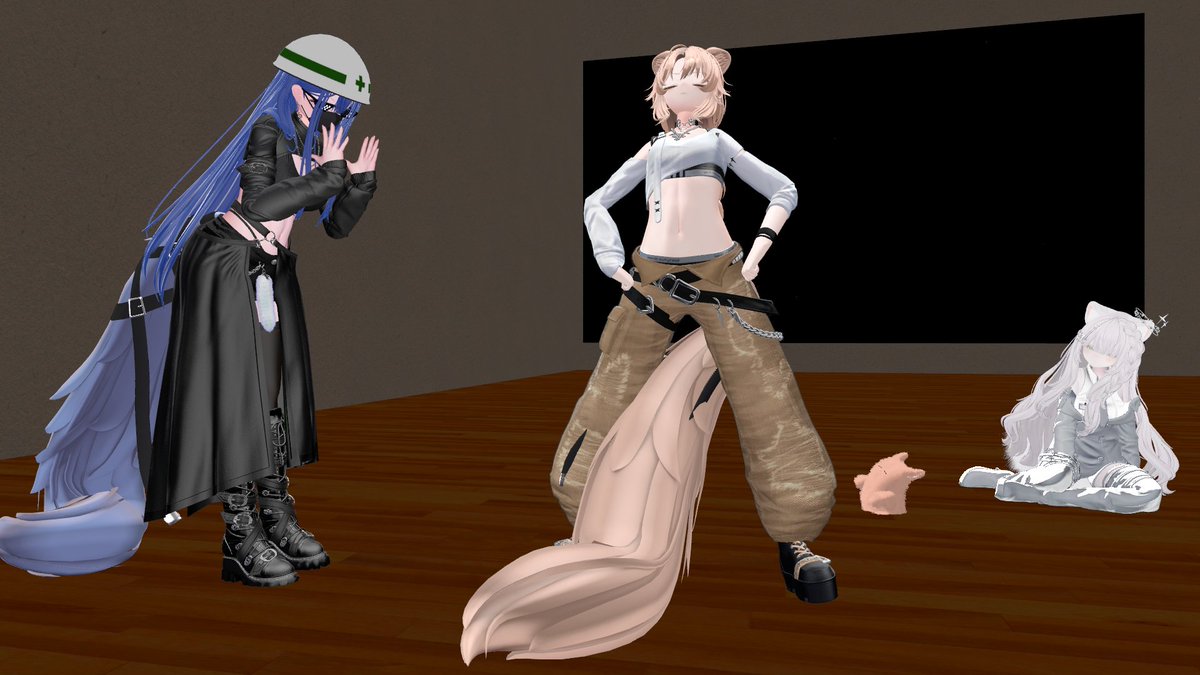 Skechobi's tweet photo. #vrchat
■ワールド名
PyPyDance
https://t.co/YPcY5k0pR3

突如なだれ込むフレンドのフレンドたち。飛び交う下ネタ、談笑、ダンス、そして更なる下ネタ。

■同行者
@orangeyururiyu @MemoriA_777_ @ooruri817748 @mappy_vr https://t.co/q1wjJtvtWt