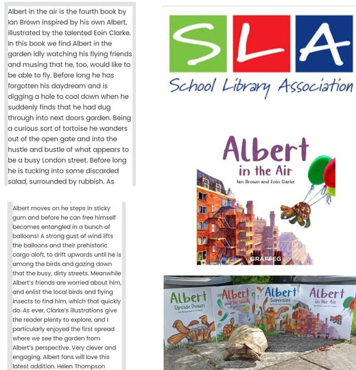 AlbertTortoise's tweet photo. ALBERT FANS WILL LOVE THIS.. Thanks for super #Praise from the #School #Library Association for #ALBERTthetortoise #book ALBERT IN THE AIR. #AvailableNow 10 #ALBERT #picturebooks, 3 #BoardBooks & #ActivityBook https://t.co/sGYhBlFUhP
#review #bookseries #tortoise #storytime https://t.co/F6eqBy5ktp