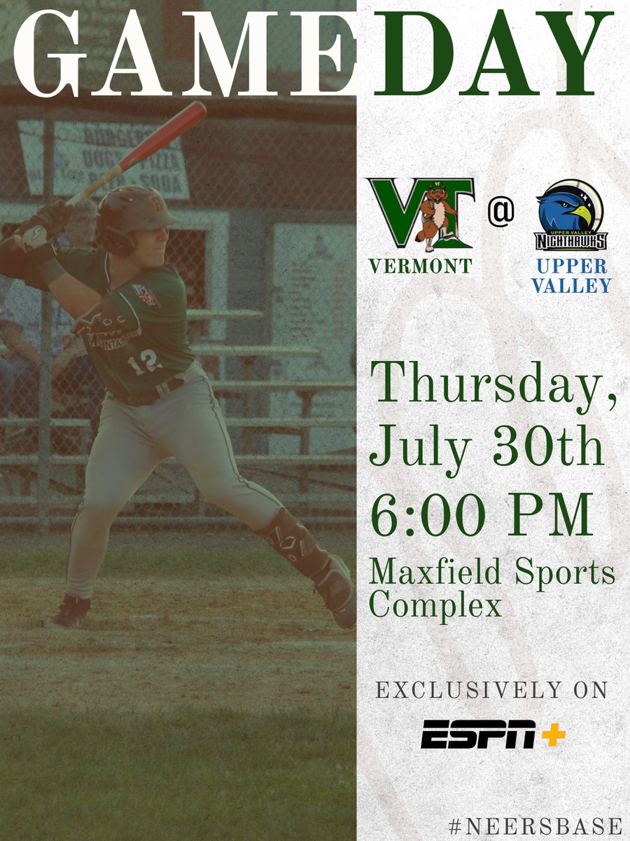 NeersBase's tweet photo. TONIGHT it's winner-take-all for the Governor’s Cup!! Tune in on ESPN+ to watch the final game of the series!

#neersbase⚾️ | @TheNECBL https://t.co/a9kXTtc7yp