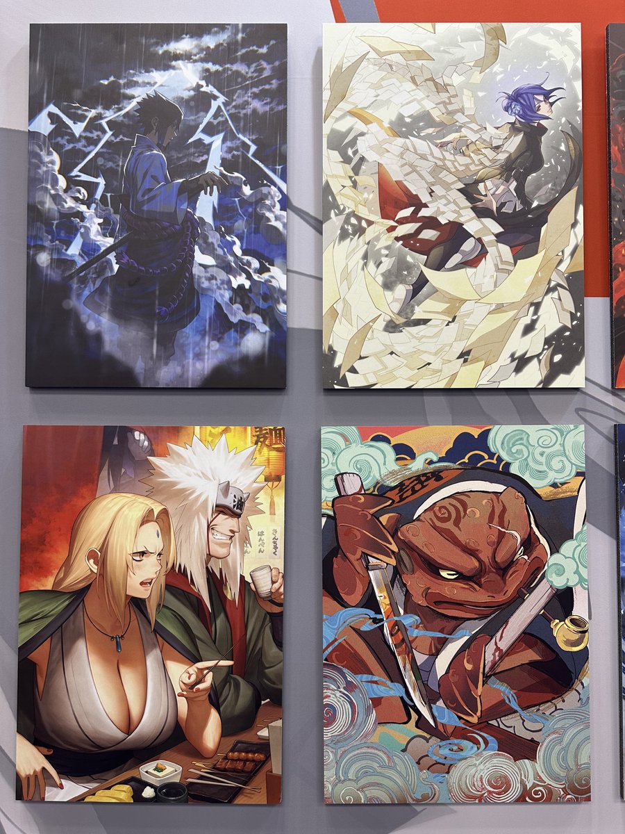 Closer look at the new art visuals for Bandai Naruto TCG! So much 🔥