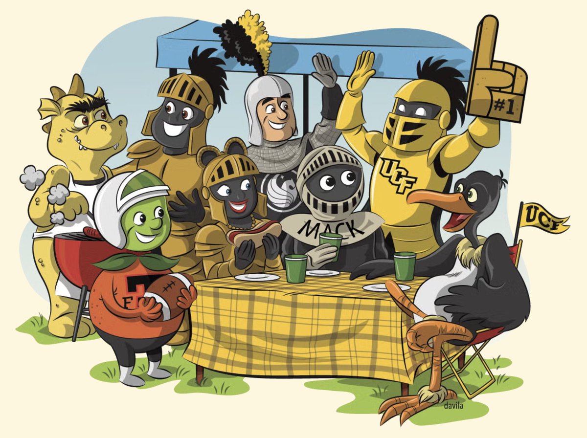 MyKnightPass's tweet photo. Mighty mascots through the years! ⚔️
From vultures and dragons to knights, UCF had quite the journey before finding the one and only Knightro!
Can you name the mascots before #Knightro?
📷 UCF
#TBT #GoKnights #ChargeOn #MyKnightPass https://t.co/tKiYQOkAxh