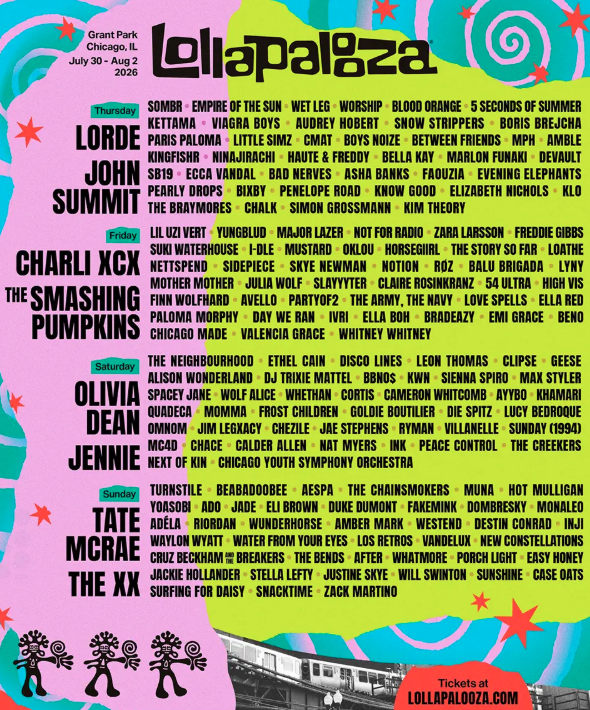 AboutMusicYT's tweet photo. CORTIS are set to perform at Lollapalooza Chicago 2026 today. https://t.co/rnAPXQ7ygw