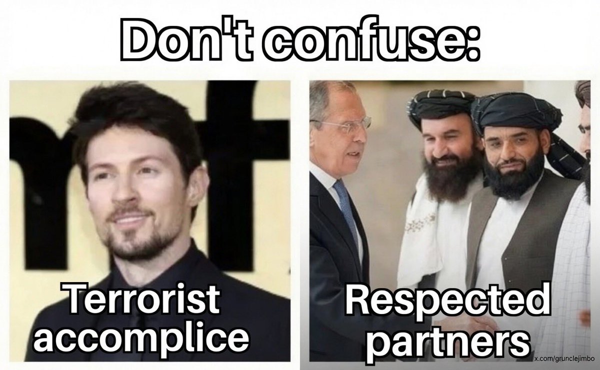 GruncleJimbo's tweet photo. I don’t think @durov is a terrorist accomplice. 

And I don’t think @elonmusk is a Nazi. https://t.co/Ir7BBWG4EV