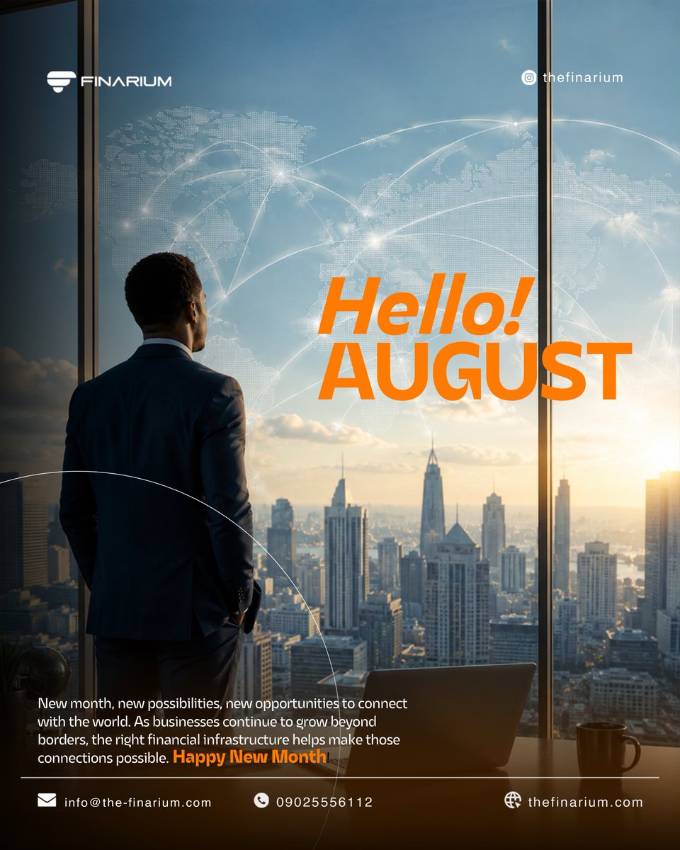 TheFinarium's tweet photo. Happy New month!

As your business continue to grow beyond borders, the right financial infrastructure helps make those connections possible. 

Use Finarium, this month.

#Finarium https://t.co/AcecxBE6sn