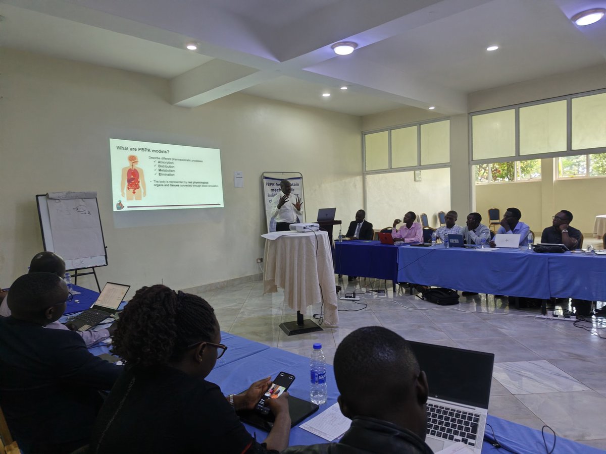 At_The_EQUATOR's tweet photo. @CatrionaWaitt @fwojara @SeniorCymo @NIHRresearch @pmxafrica @MagoolaJohnson @Jo_ClinPharmcst Participants explored how the body can be represented using real physiological organs and tissues connected through blood circulation, with mathematical models used to simulate processes such as absorption, distribution, metabolism, and elimination. #PBPK #MathematicalModelling https://t.co/lIjeEQLose