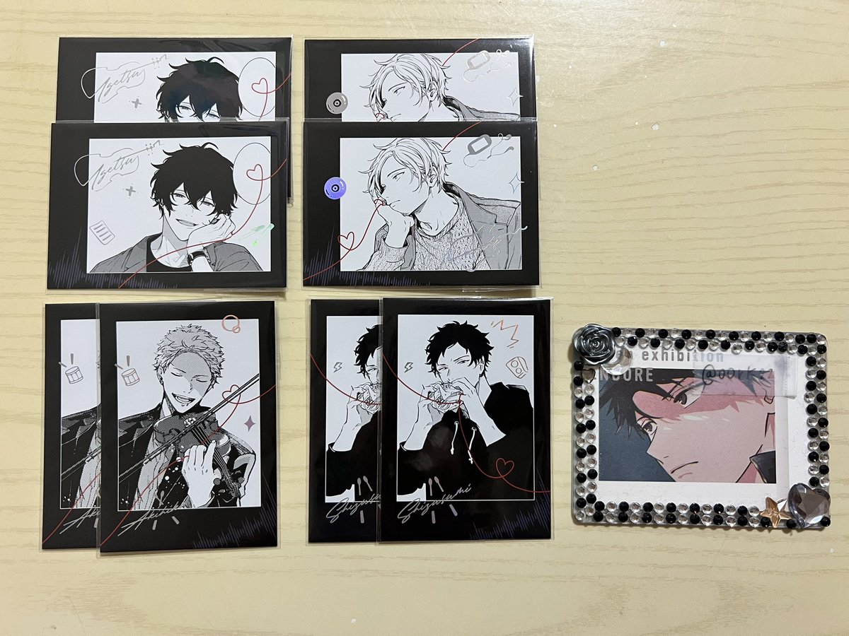 00rk22's tweet photo. 【交換/譲渡】ギヴン CODA:NextVerse 缶バッジ　チェキ風カード

譲 真冬 秋彦 ☆春樹 柊 ★玄純 雨月

求 同種 立夏or定価+送料

郵送のみ

譲渡の場合☆＞★同数含む
交換は1点〜◎

検索からもお気軽にお声掛けください
よろしくお願い致します🙇🏻‍♀️ https://t.co/p0dEFjOFSb