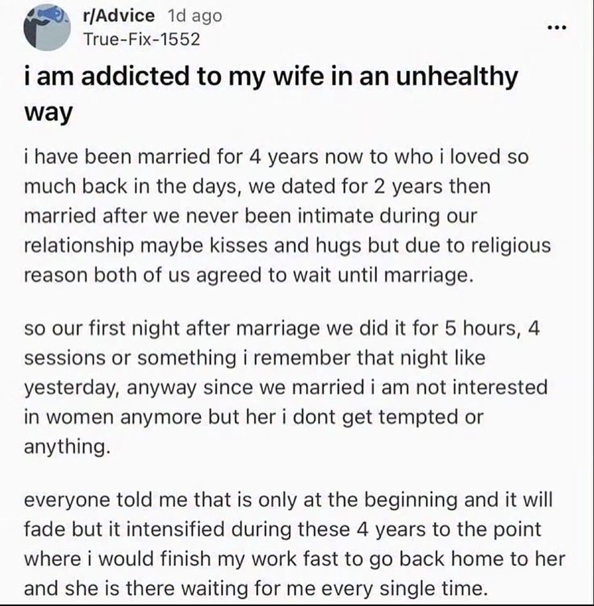 foidjeetaa's tweet photo. This happens only when husband and wife both are chaste and in love. I refuse to believe that people who marry each other after "exploring around" can have this dynamic. https://t.co/YHRzMtgGTw