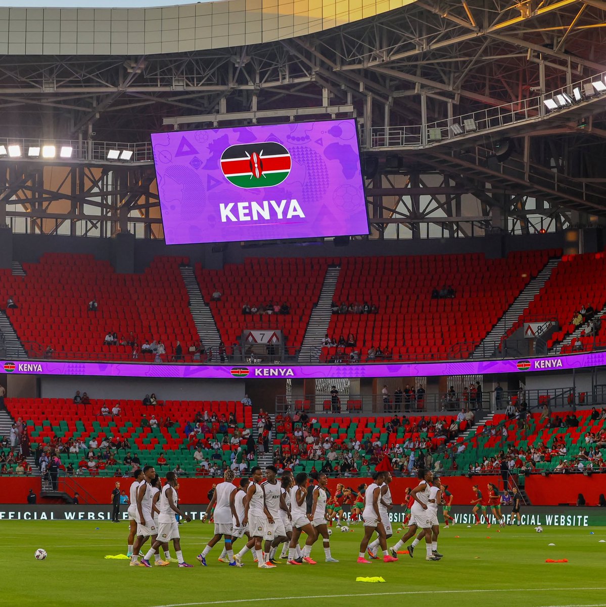 Makali_X's tweet photo. Set aside all daily debates because game time is here! Every player on that pitch represents the resilience and spirit of our people. Turn your timeline green, red, and black and Stand with Harambee Starlets! #CheerForStarlets https://t.co/sj84QxG5gi