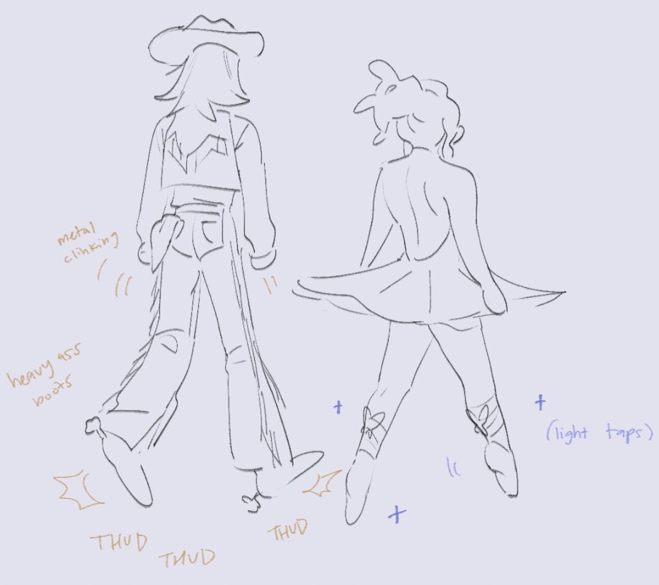 miyolks's tweet photo. +Imagining how loud Yellow walks compared to Blue https://t.co/DFtDNOhuWR