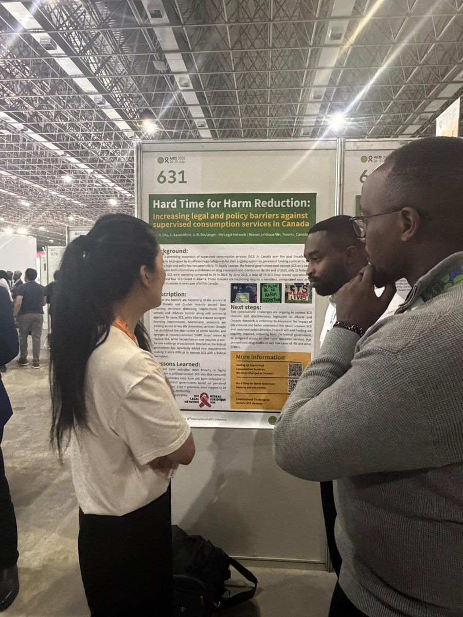 HDIRwanda's tweet photo. HDI Executive Director Dr. @aflodiskagaba joined some of these engagements, including visits to the poster and exhibition spaces at #IAS2026, where delegates are presenting research, innovations and approaches to #HIV programming.

For the #TubitehoProject, these exchanges are particularly valuable for sharing and learning best practices in community-led HIV programming and strengthening approaches that respond to the needs of key populations. #AIDS2026 #HIV #HarmReduction #AdvancingHealthRights