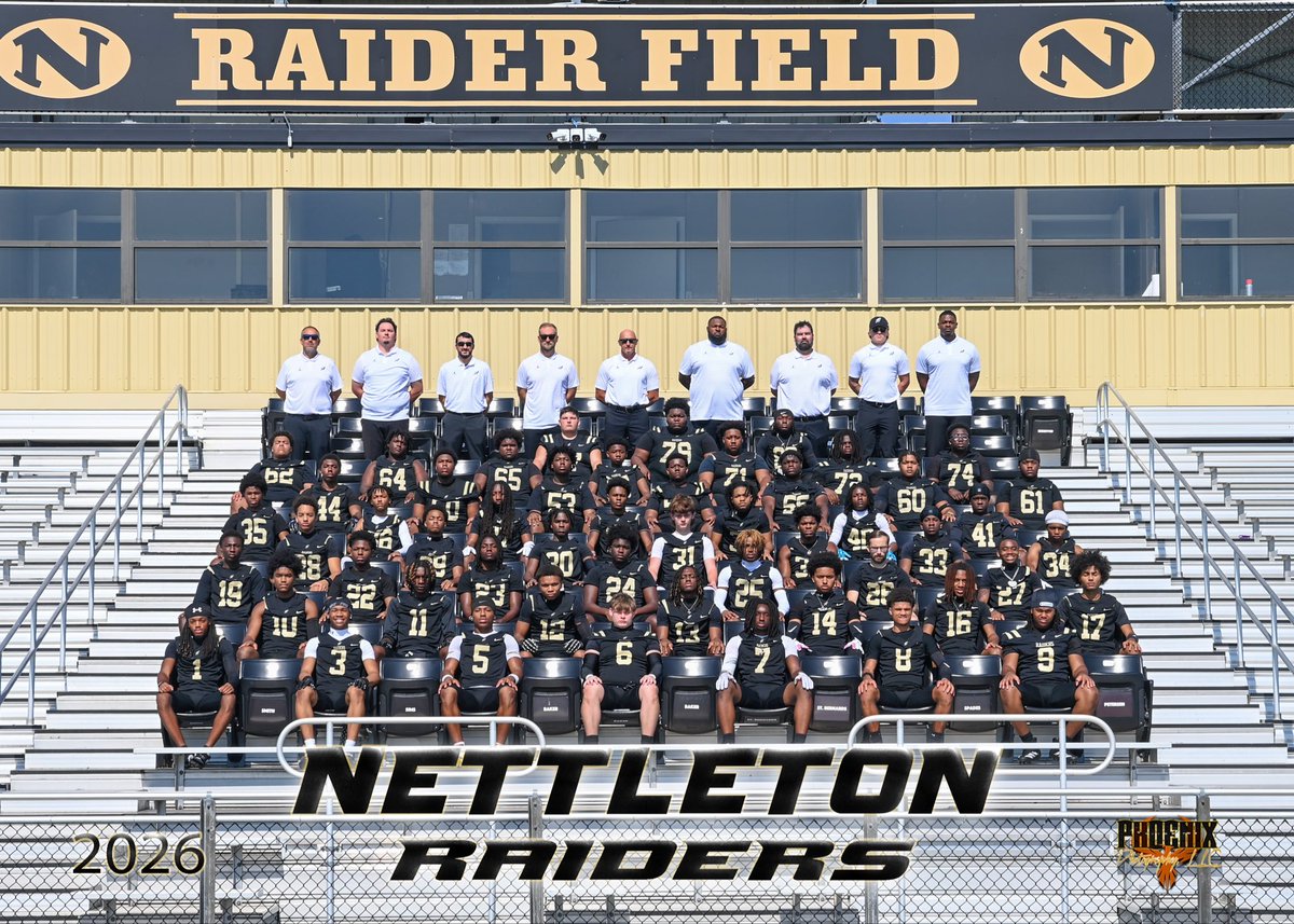NHS_RaiderFB's tweet photo. Introducing your 2026 Nettleton Raiders Football Team.
The Standard Is The Standard.
#RPIJ #NettletonFootball #WeRaid #SpearsUp https://t.co/3kZqK8yH8h