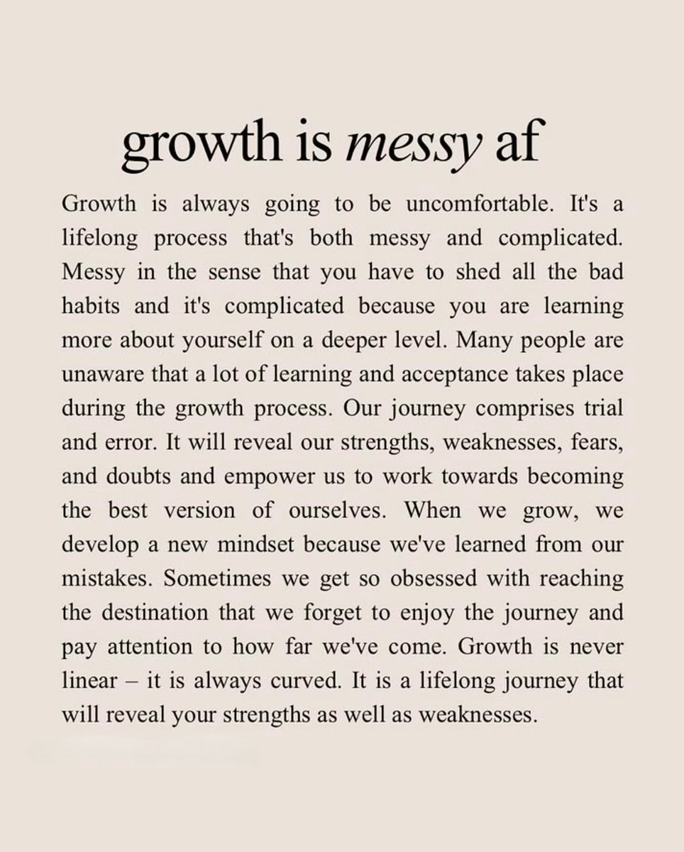 Book_therapy223's tweet photo. Stop expecting smooth growth; it is always full of errors. https://t.co/9o9JIfWSTF