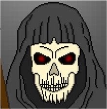 Sorabotics's tweet photo. Here’s a No Death No Life Fun Fact: Death is the only character with just one facial expression! This is in reference to death being an unchanging inevitability that comes for us all. Yay!

…and Death has no facial tissue I guess lol #indiegame #horrorgaming https://t.co/iIPbAHoXxg