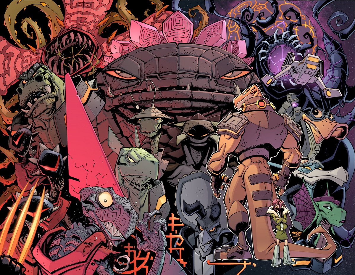 RoboDino93's tweet photo. I'm probably one of very few people in a decade to have talked about Dark Horse's space dinosaur graphic novel/supposedly-discontinued comic series #rexodus, and probably the only one in the same time to draw fanart of it. https://t.co/2Yrg1IAB22