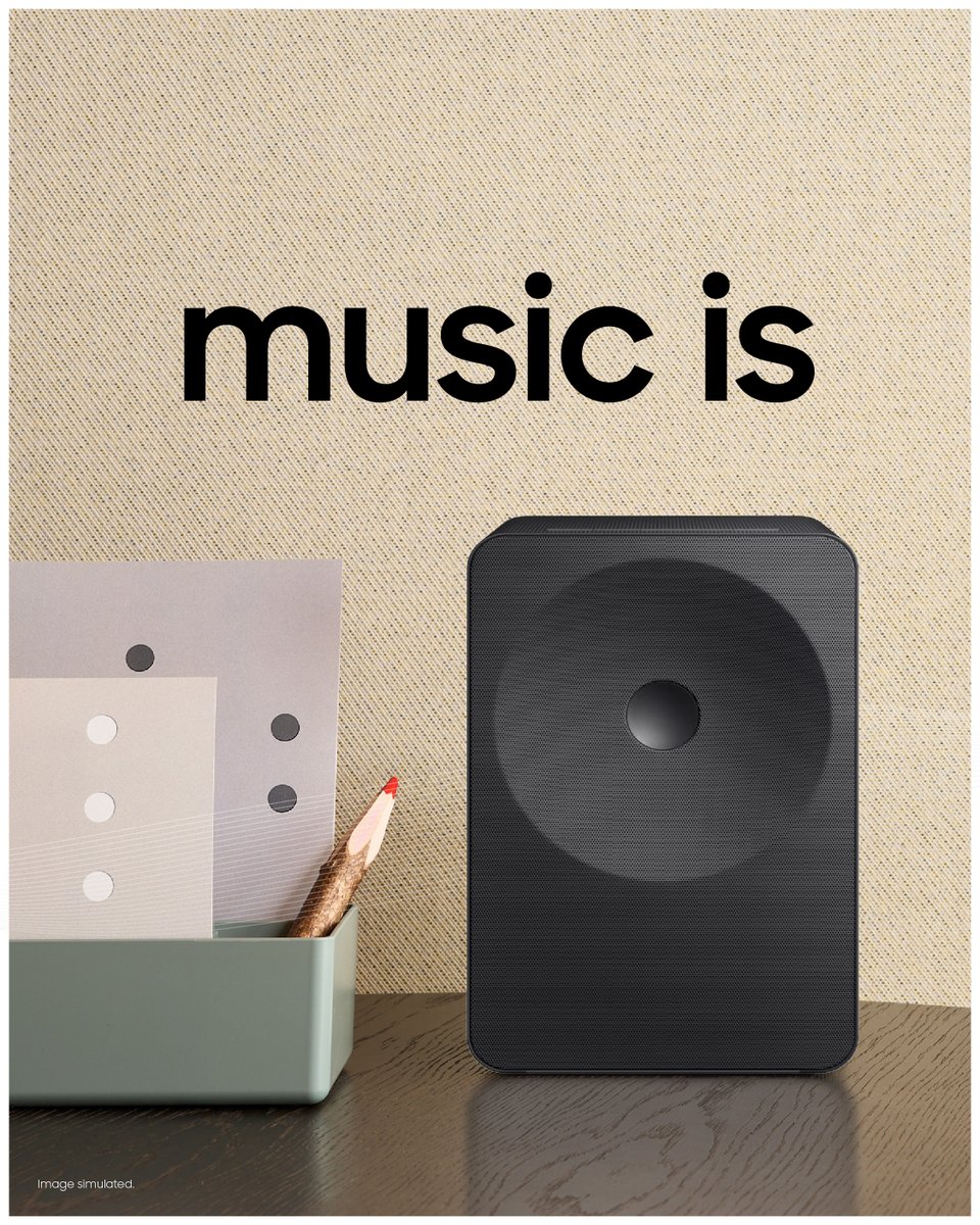 SamsungIndia's tweet photo. Here’s a speaker that makes good music, look great! Presenting Samsung Music Studio that comes with a sleek design and stunning sound quality.
#MusicStudio #SamsungSound #SamsungDesign https://t.co/wNtHpk5nZy