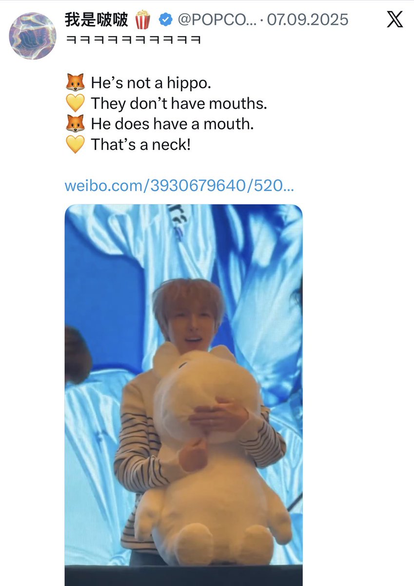 Iavieurose's tweet photo. i just know renjun’s ass is happy bc he’ll finally get to spread the “moomin is not a hippo” agenda even further 😭 https://t.co/44gW215voo