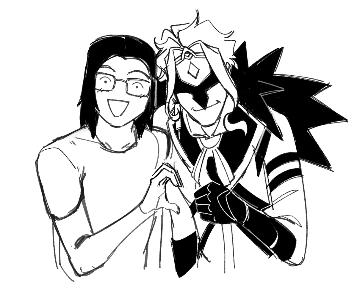 DrawsRy's tweet photo. I was sad so heres me and my fav yay https://t.co/IYWVQlCnoZ