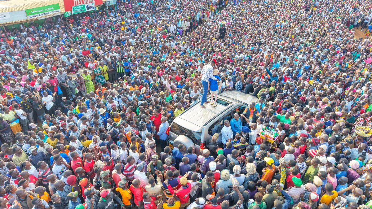 DidmusWaBarasa's tweet photo. Kimilili has spoken with one voice. The overwhelming support witnessed today is a clear vote of confidence in the Government's development agenda and our shared vision for a more prosperous future.

The resolve is relentless. Forward we move.

#RuthlessFocus #DidmusBarasaGov2027 https://t.co/z5l9ANIUo7