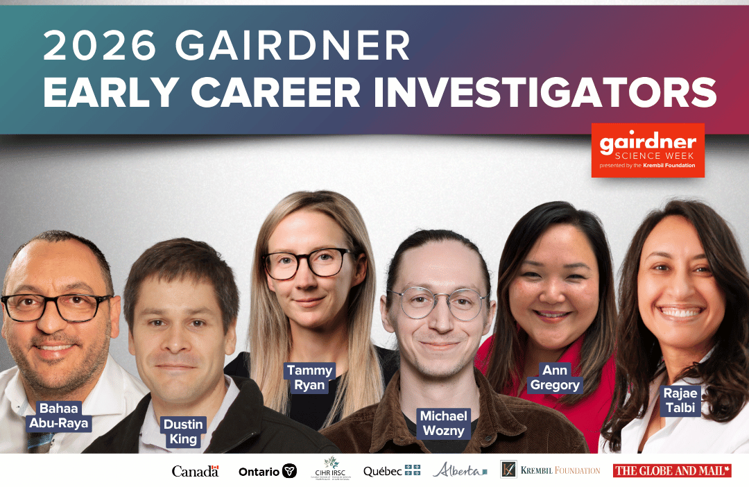 GairdnerAwards's tweet photo. 🌟Announcing the 2026 Gairdner Early Career Investigator winners!🌟

Please join us in congratulating:
▪️Bahaa Abu-Raya
▪️Ann Gregory
▪️Dustin King
▪️Tammy Ryan
▪️Rajae Talbi
▪️Michael Wozny

Hear from them at #GairdnerScienceWeek Oct 19–23

Learn more: https://t.co/1Gq3XVnUJz https://t.co/JjdpmN4E0O
