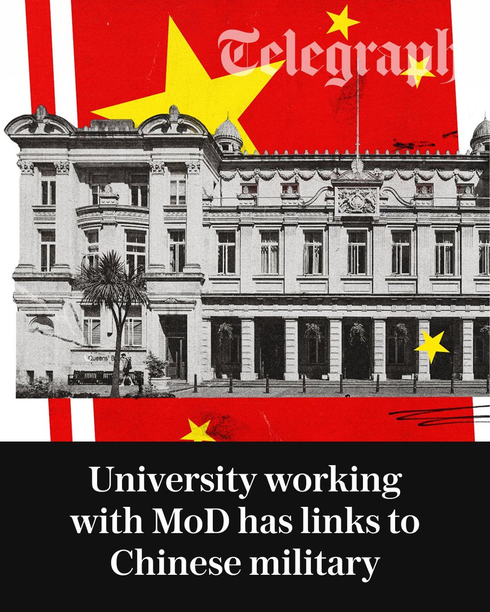 Unveiled_ChinaX's tweet photo. A UK university leading top-secret AI and cyber research for the Ministry of Defence is simultaneously running joint degree programs with a PLA-linked institution.

Queen Mary University of London has produced over 9,600 dual-degree graduates with Beijing University of Posts and Telecommunications, an entity developing underwater military capabilities for China.

Despite a £182 million UK defense alliance, academic ties to Beijing's military apparatus remain active.

Is Western higher education inadvertently subsidizing foreign military research?

See below for the full breakdown.