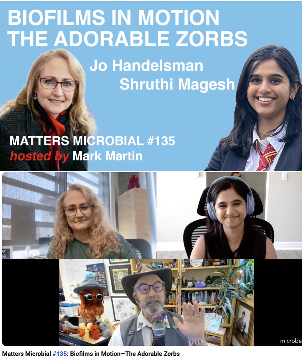 markowenmartin's tweet photo. Tuesdays are normal release days for the #MattersMicrobial podcast. But episode 135 is worth the wait. Dr. Jo Handelsman and Dr. Shruthi Magesh chat with the #QualityQuorum about a fascinating form of microbial motility: zorbs! the #GoodMicrobialWord!
https://t.co/eU11PDfeou https://t.co/h6nSalDGG5