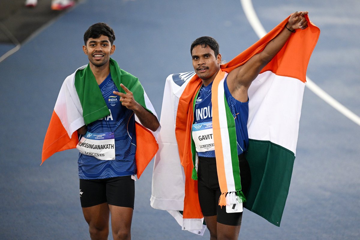 SandeepJabalpur's tweet photo. भारतीय पैरा एथलेटिक्स के लिए #CWG2026 में ऐतिहासिक क्षण... 

पुरुषों की 100 मीटर T47 स्पर्धा में दिलीप गावित जी को स्वर्ण तथा मोहम्मद बासिल जी को रजत पदक जीतने पर हार्दिक बधाई।

आप दोनों के उज्ज्वल भविष्य हेतु मंगलकामनाएं करता हूँ।

#Cheer4Bharat #ParaAthletics https://t.co/xDsq8hkV0j