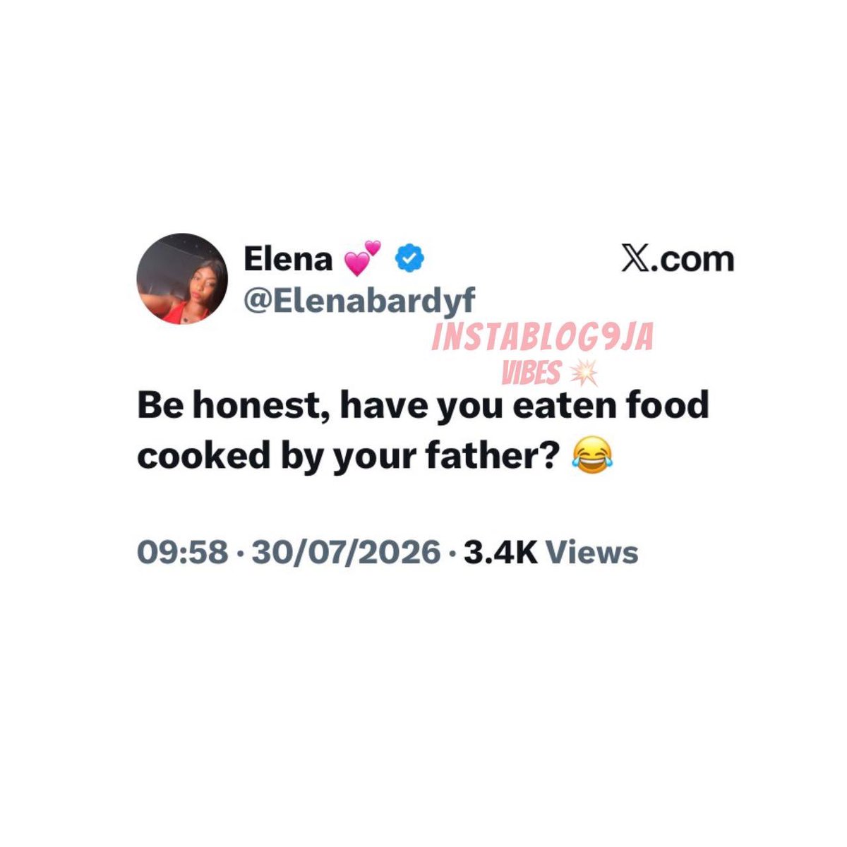 instablog9ja's tweet photo. Be honest, has your dad ever cooked for you, and how did it taste? 😂🍲 https://t.co/tPGlfH7yqz