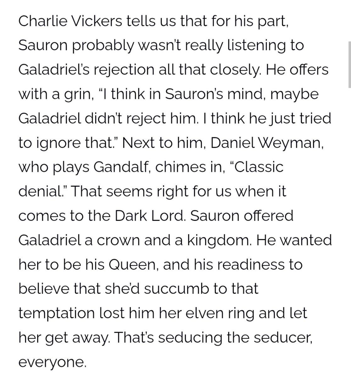 fiery_undomiel's tweet photo. mcpayne officially confirming romantic saurondriel/haladriel and a love triangle in s3 wasn’t on my 2026 bingo card BUT HERE WE ARE https://t.co/ASCa4NtRdQ