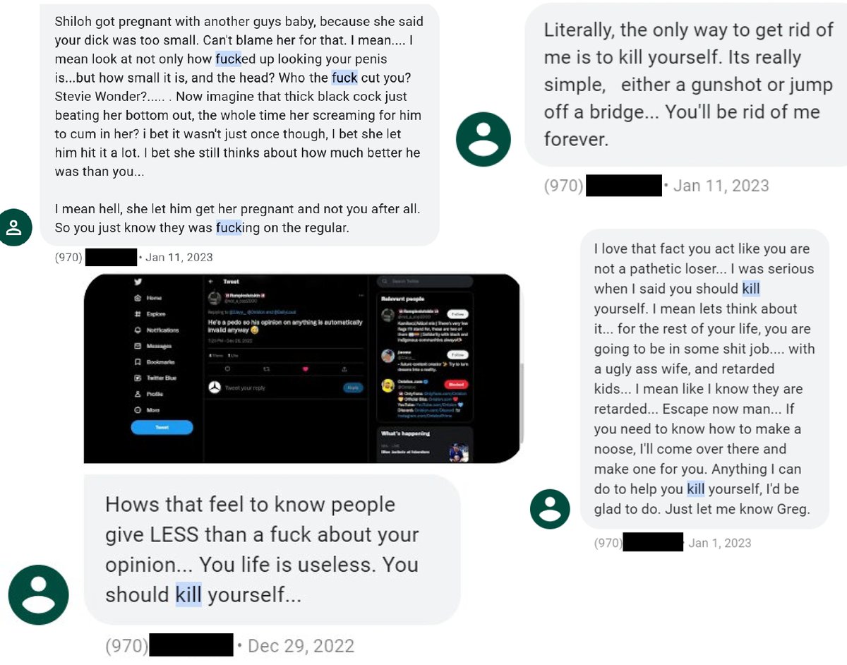 Onision's tweet photo. https://t.co/34Yz1C6ILA July 30, 2026: Chris Hansen's associate, Anonymous Gene didn't just insult Onision — he spent two weeks methodically demanding he kill himself, offering to build the noose himself, mocking his kids as 'retarded,' then sent unsolicited nudes. This is felony suicide solicitation + harassment, documented.
