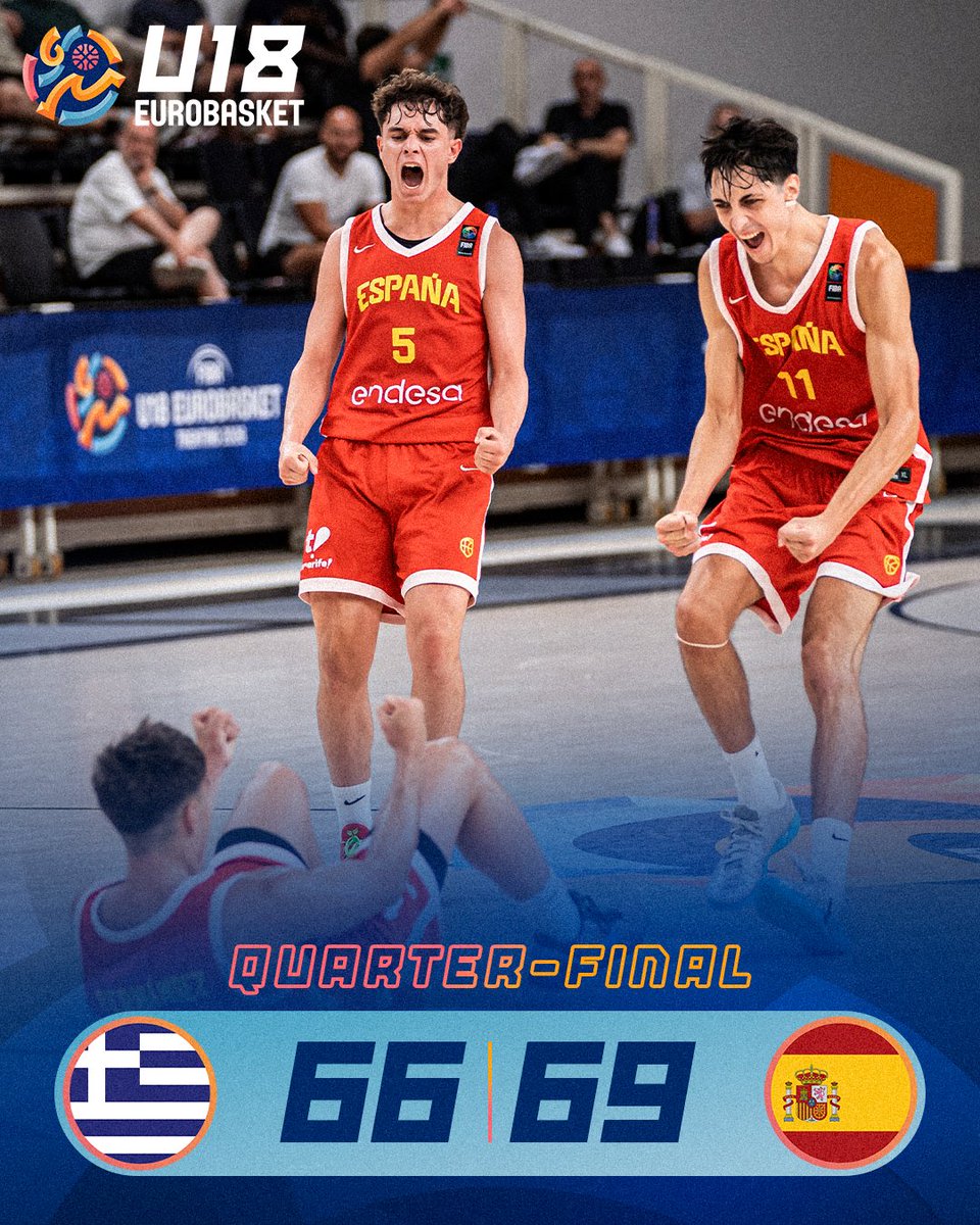 EuroBasket's tweet photo. FROM -29 TO THE WIN FOR A #U18EUROBASKET SEMI-FINALS SPOT! 🎟 https://t.co/lQG4lbRAfb